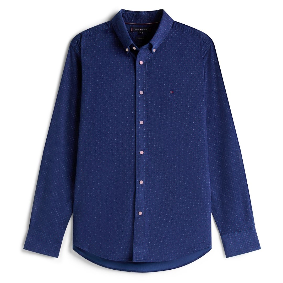 Tommy Hilfiger Corduroy Printed Shirt - Navy