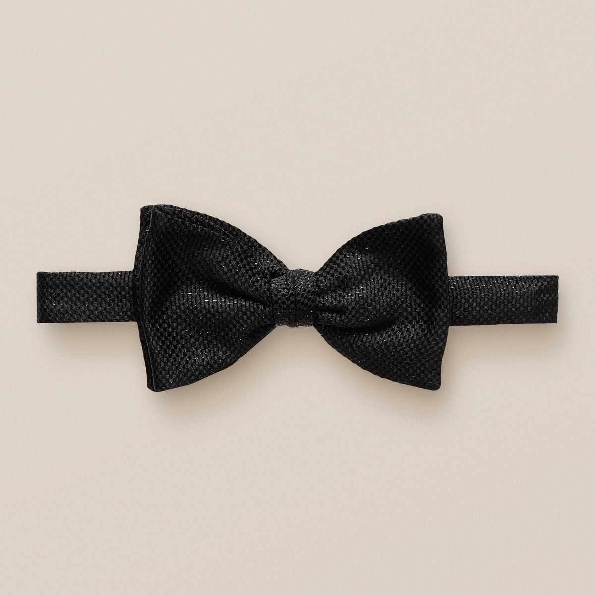 Eton Silk Bow Tie - Ready Tied - Black