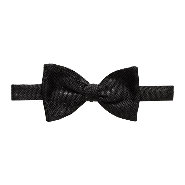 Eton Silk Bow Tie - Ready Tied - Black