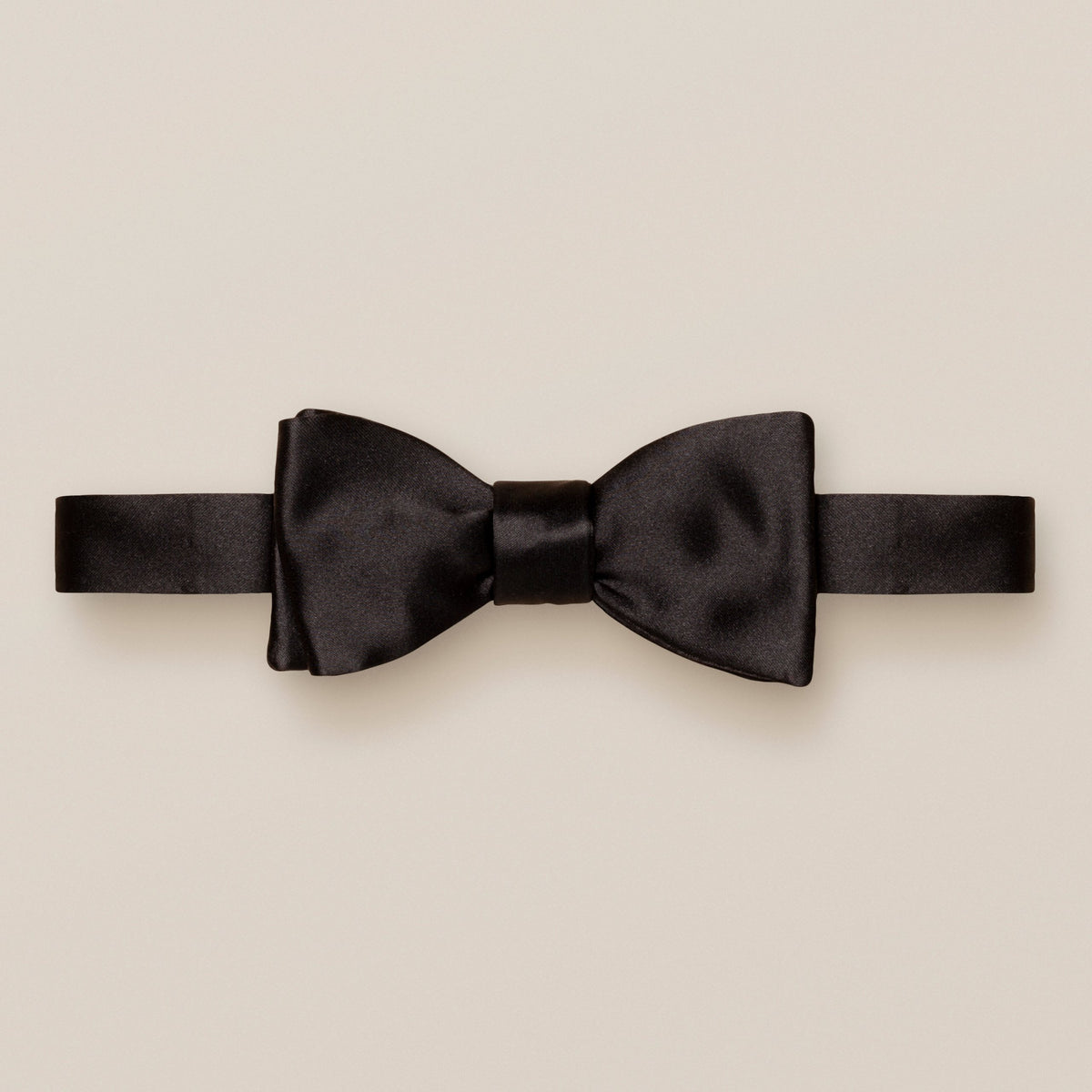 Eton Slim Silk Bow Tie - Ready Tied - Black