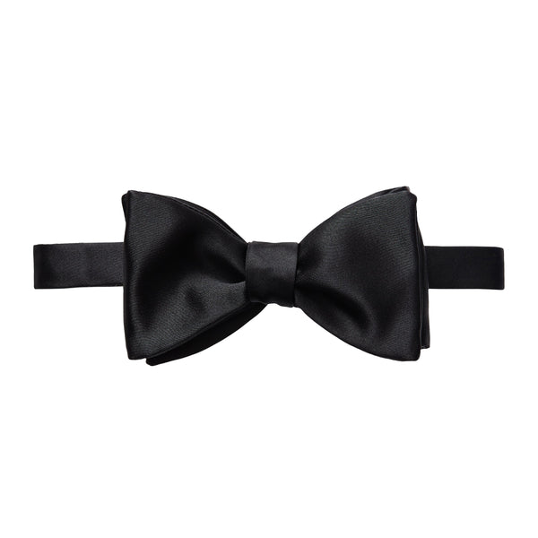 Eton Silk Bow Tie - Self-Tie - Black