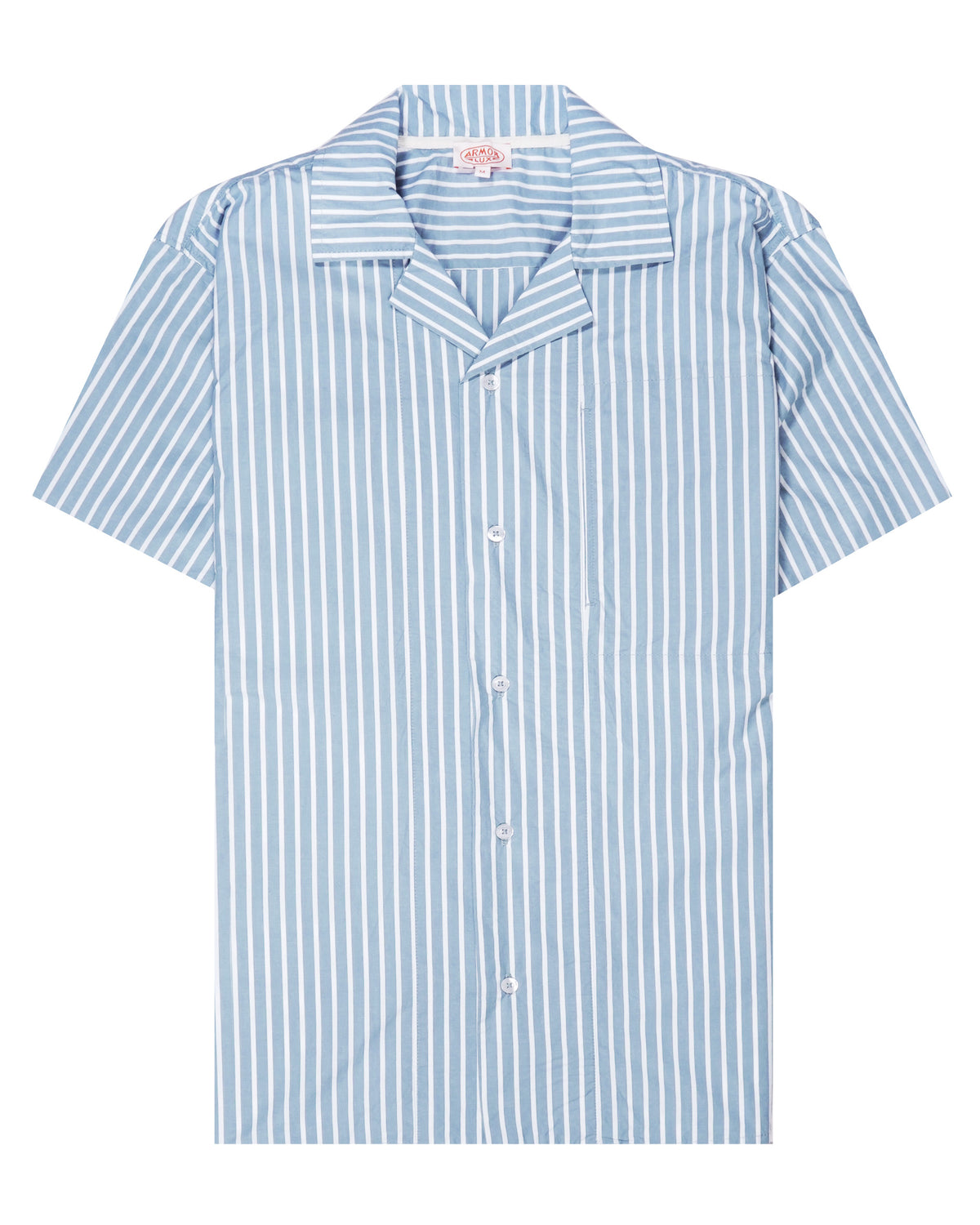 Armor Lux Chemise MC Confort C-RAYE BLEU - Blue