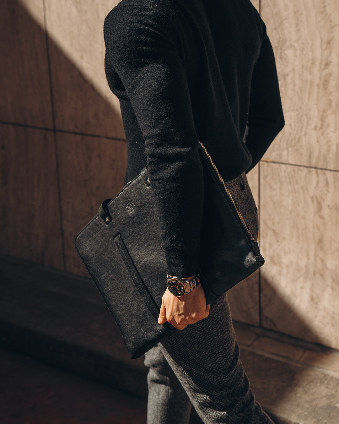 Il Bisonte &#39;Trebbio&#39; Briefcase - Black