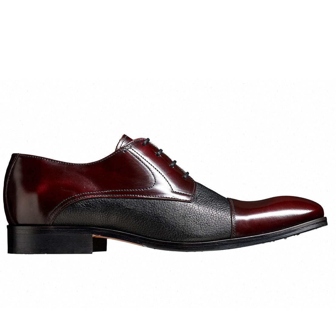 Barker Southwold - Burgundy Hi Shine / Black Deerskin