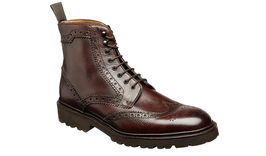 Barker Bodmin Brogue Boot - Brandy