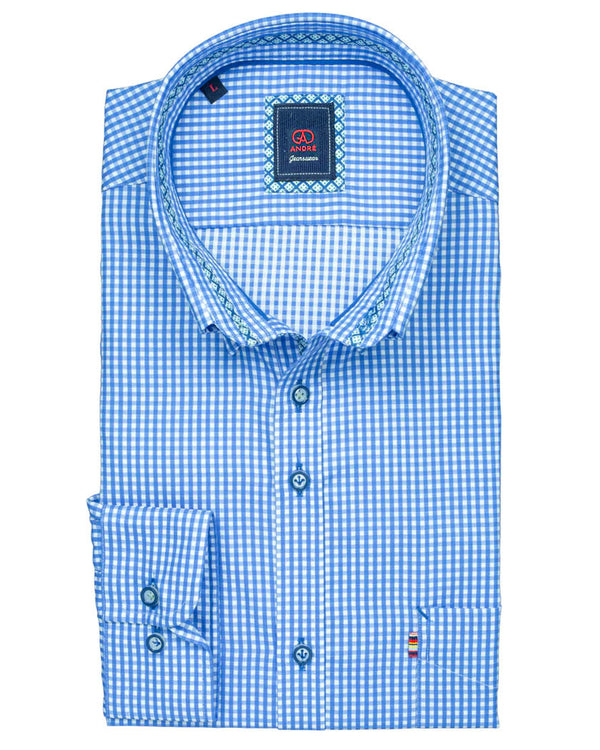 Andre 'Bofin' Casual Shirt - Blue