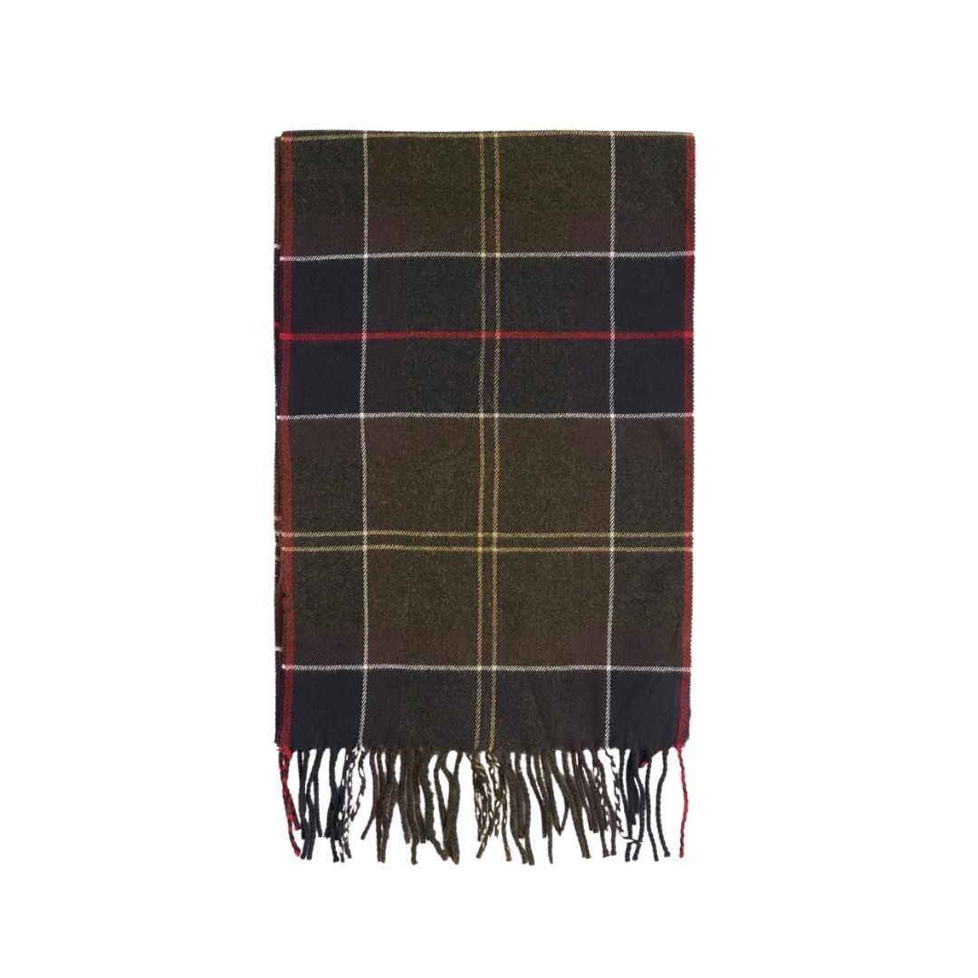 Barbour Galingale Tartan Scarf - Green