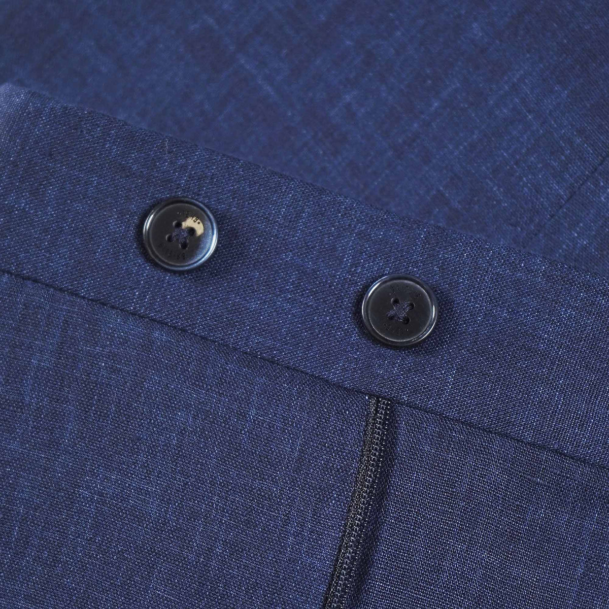 Birglia Linen Formal Trousers - Blue