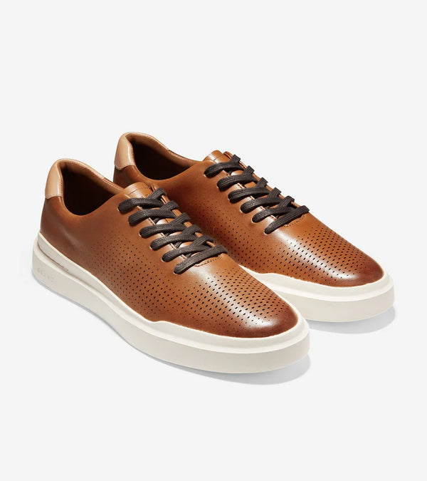 Cole Haan GrandPrø Rally Laser Cut Trainer - Tan