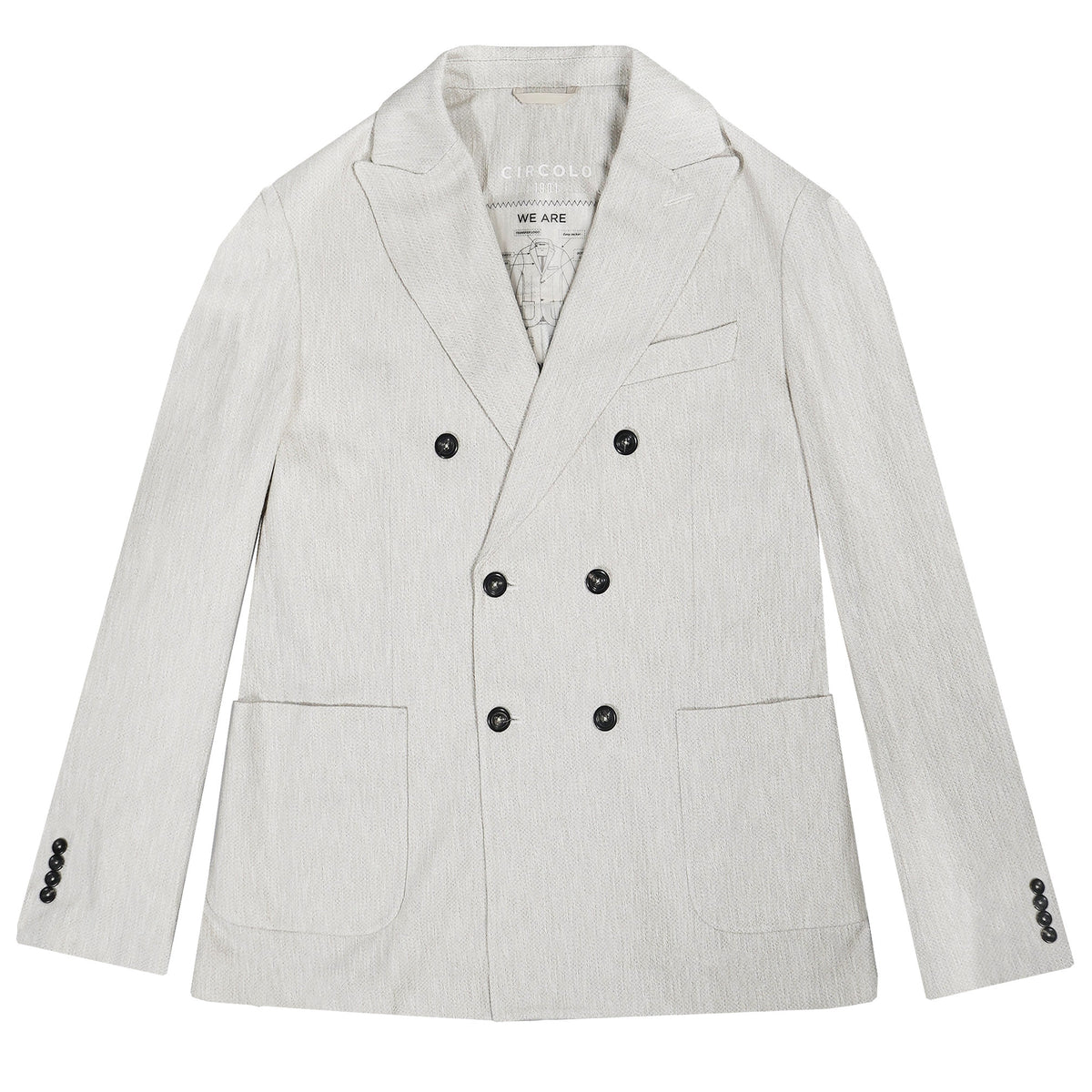 Circolo 1901 Double Breasted Jacket - Stone