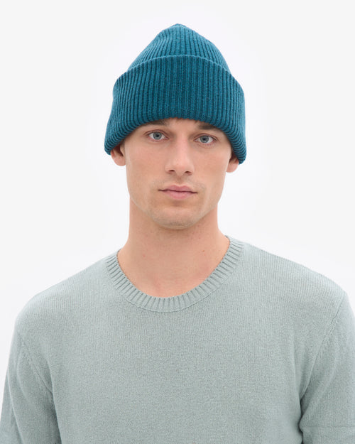 Colorful Standard 100% Recycled Merino Beanie - Ocean Green