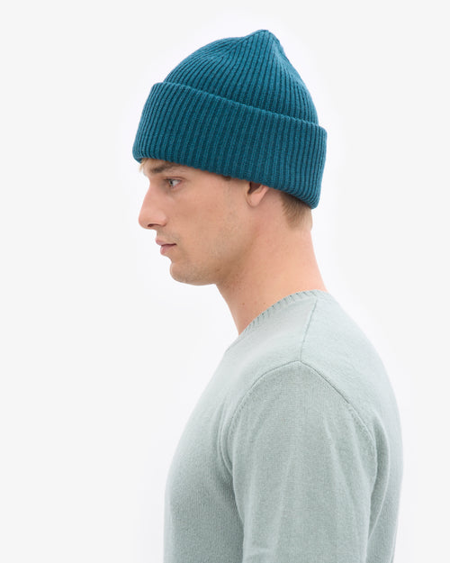 Colorful Standard 100% Recycled Merino Beanie - Ocean Green