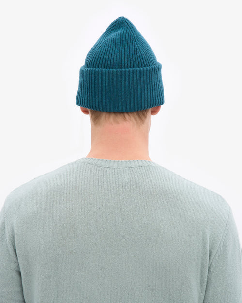 Colorful Standard 100% Recycled Merino Beanie - Ocean Green