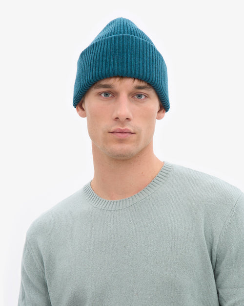 Colorful Standard 100% Recycled Merino Beanie - Ocean Green