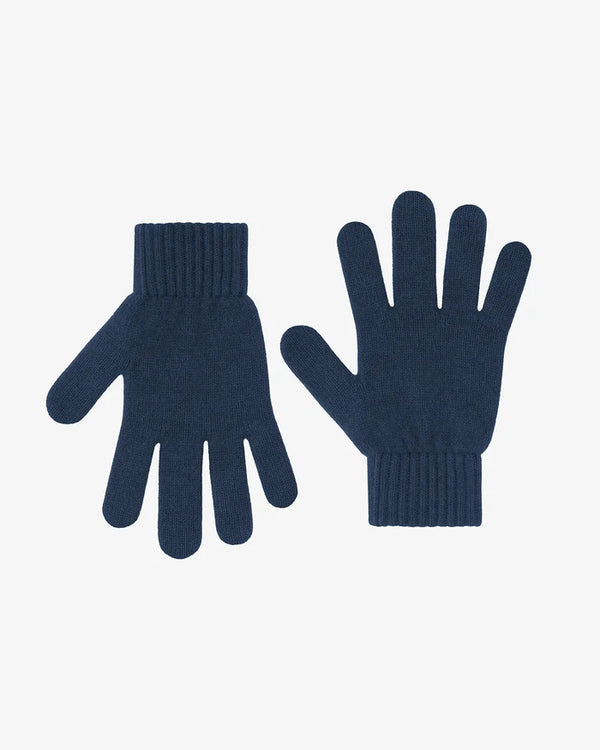 Colorful Standard Merino Wool Gloves - Petrol Blue
