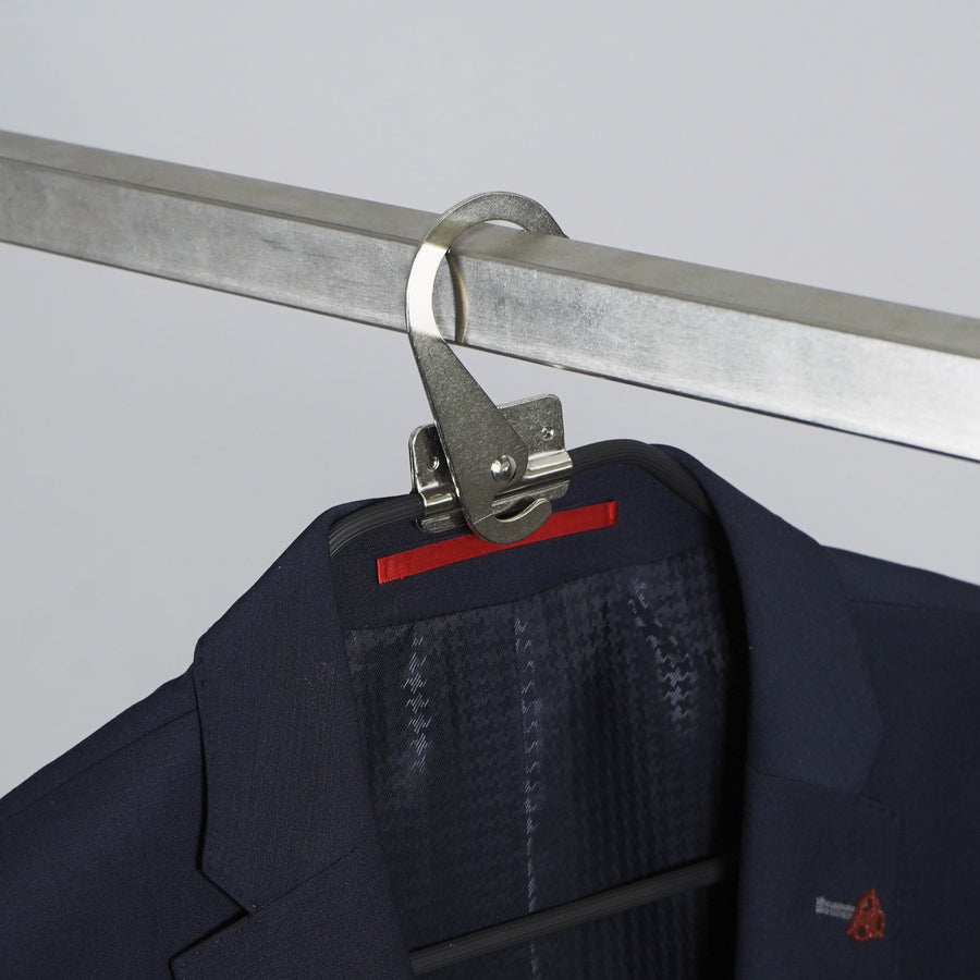CALABRESE X GALVIN Canvas and Leather Suit Cover - Navy