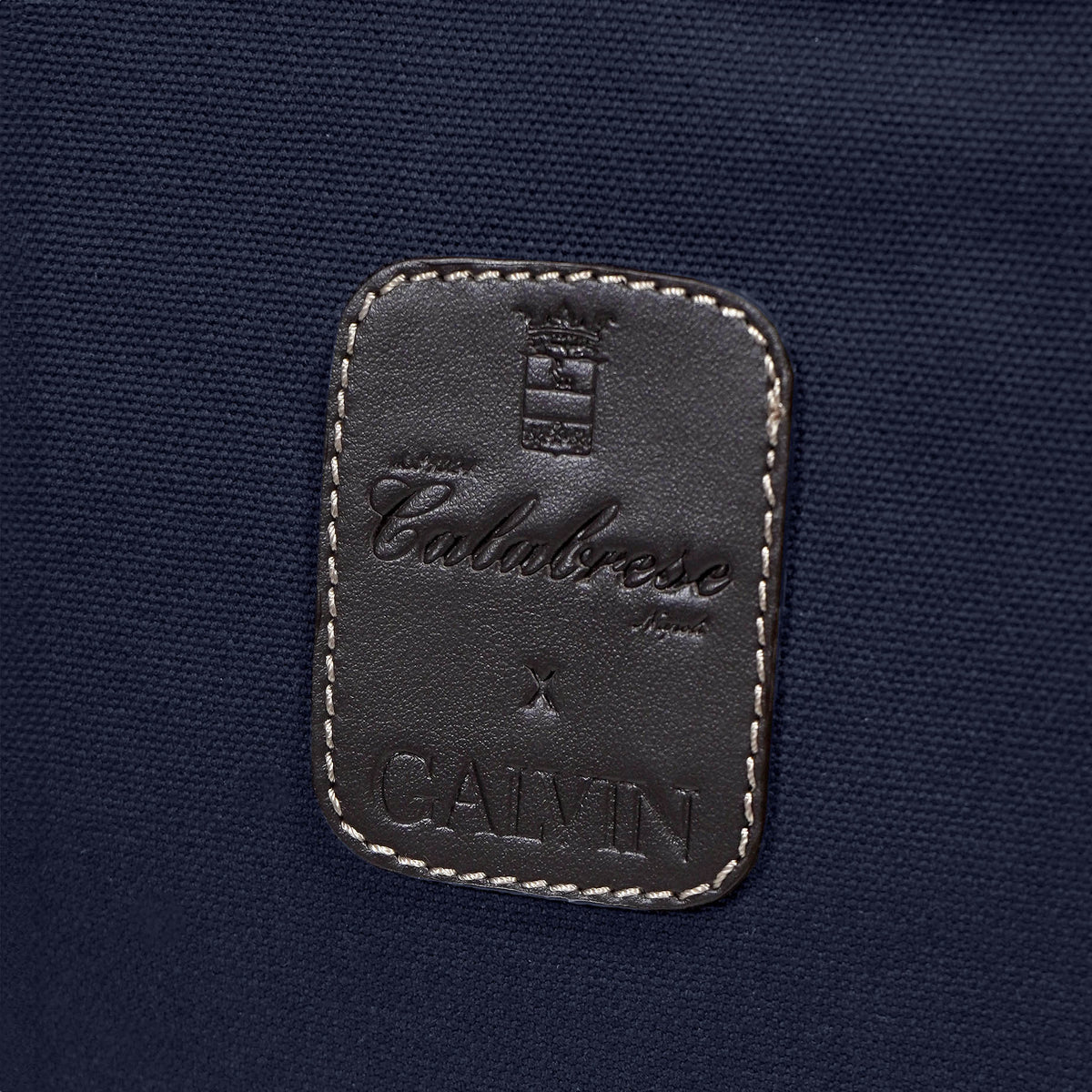 CALABRESE X GALVIN Canvas and Leather Holdall Bag - Navy