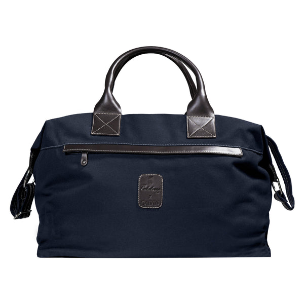 CALABRESE X GALVIN Canvas and Leather Holdall Bag - Navy