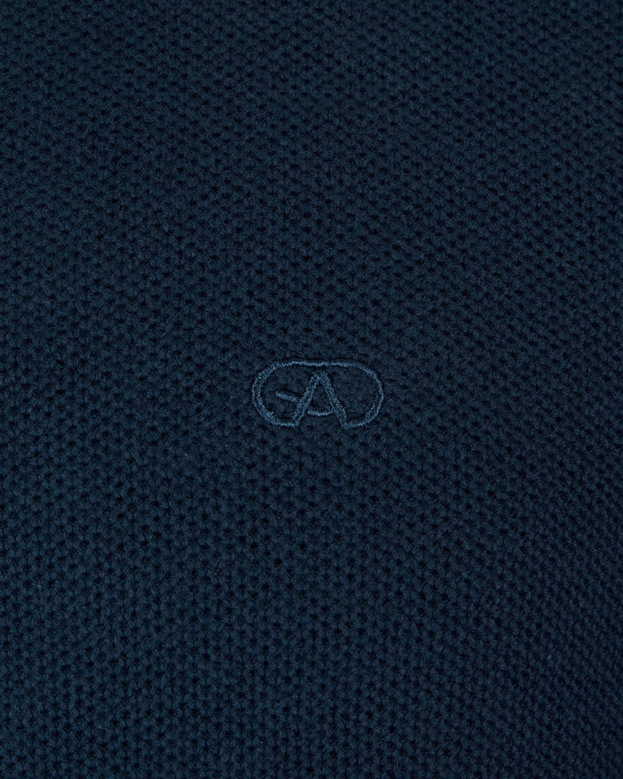 Andre Hook Crew Knit - Navy