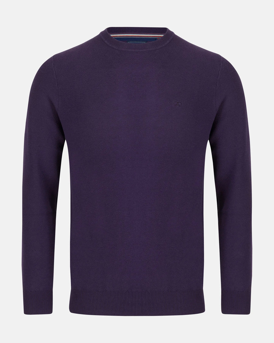Andre Hook Crew Knit - Purple