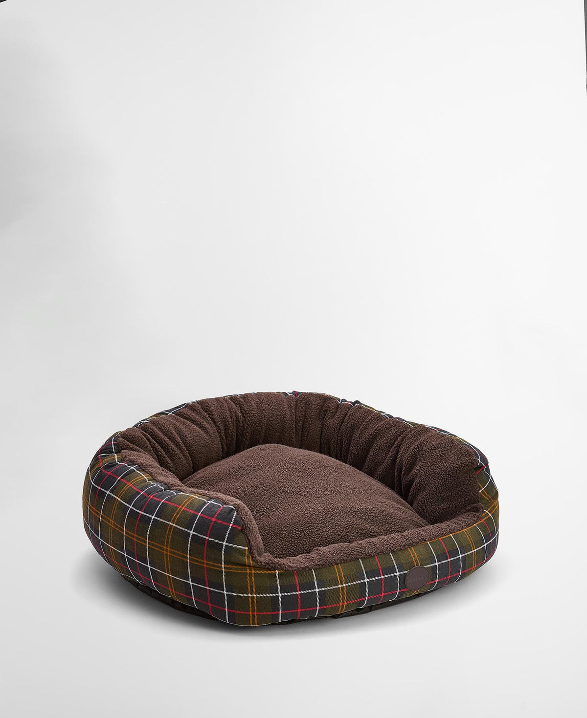 Barbour Dog Snuggle Bed 35&quot; - TARTAN