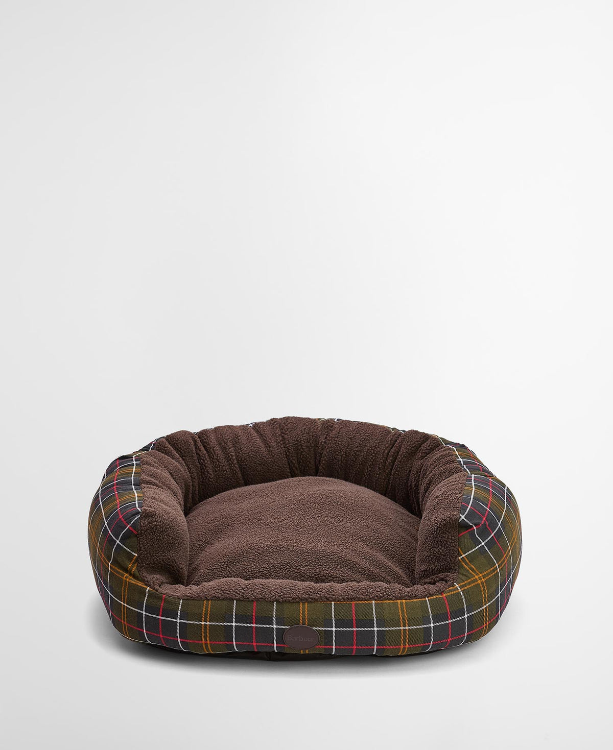 Barbour Dog Snuggle Bed 35&quot; - TARTAN