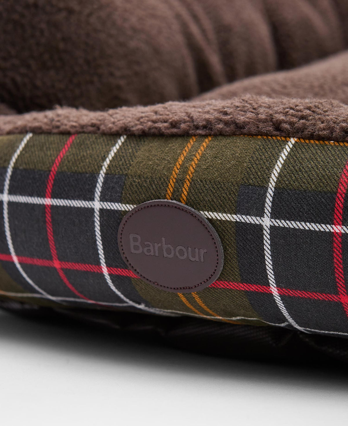Barbour Dog Snuggle Bed 35&quot; - TARTAN