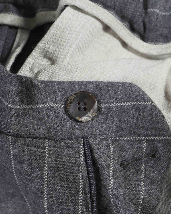 Devore Incipit Pin Stripe Double Jersey Pants - Grey