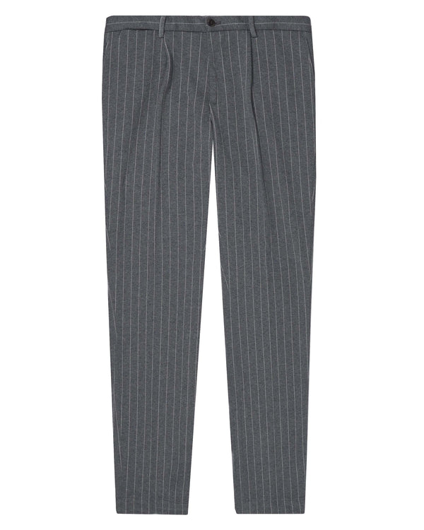 Devore Incipit Pin Stripe Double Jersey Pants - Brown