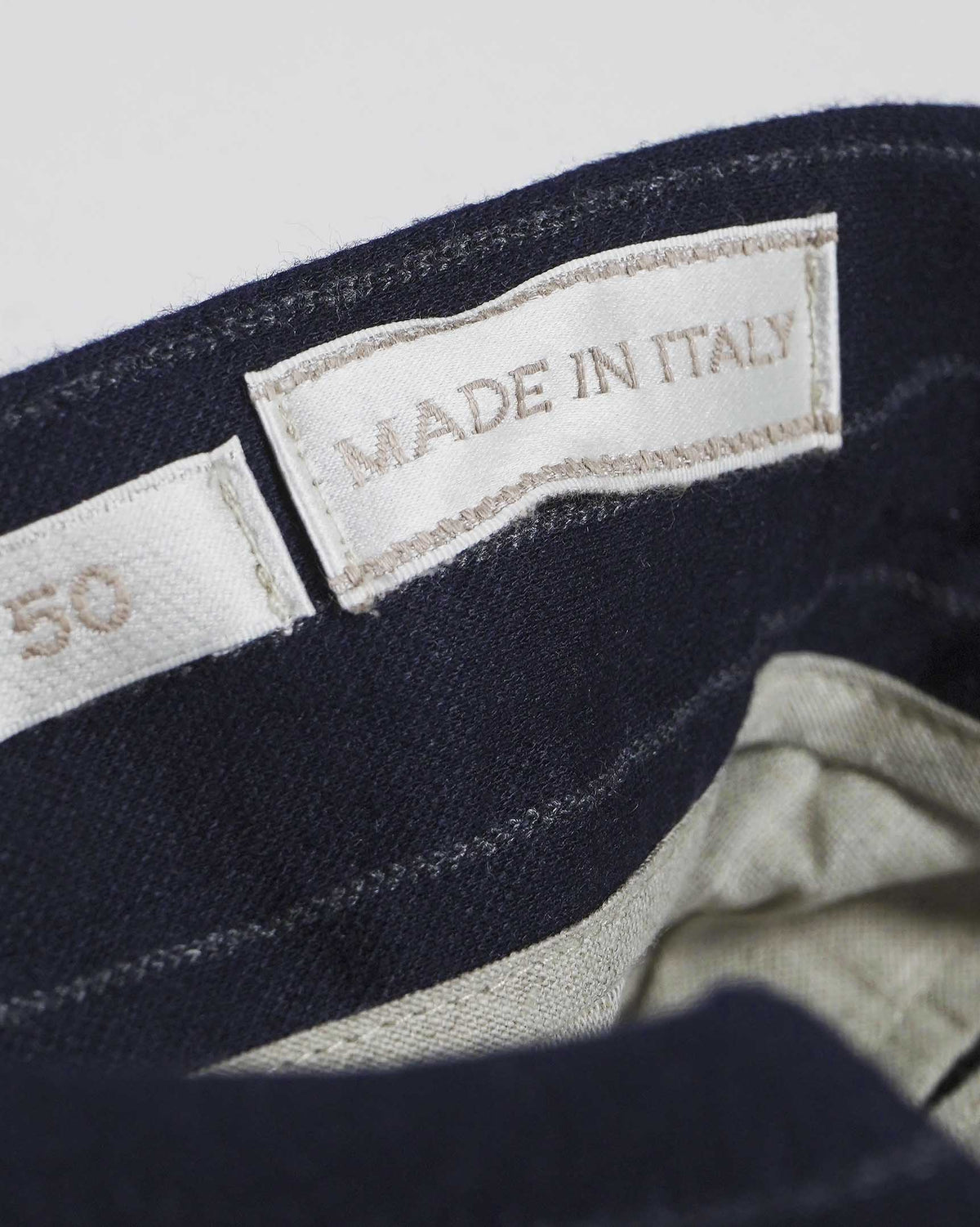 Devore Incipit Pin Stripe Double Jersey Pants - Navy