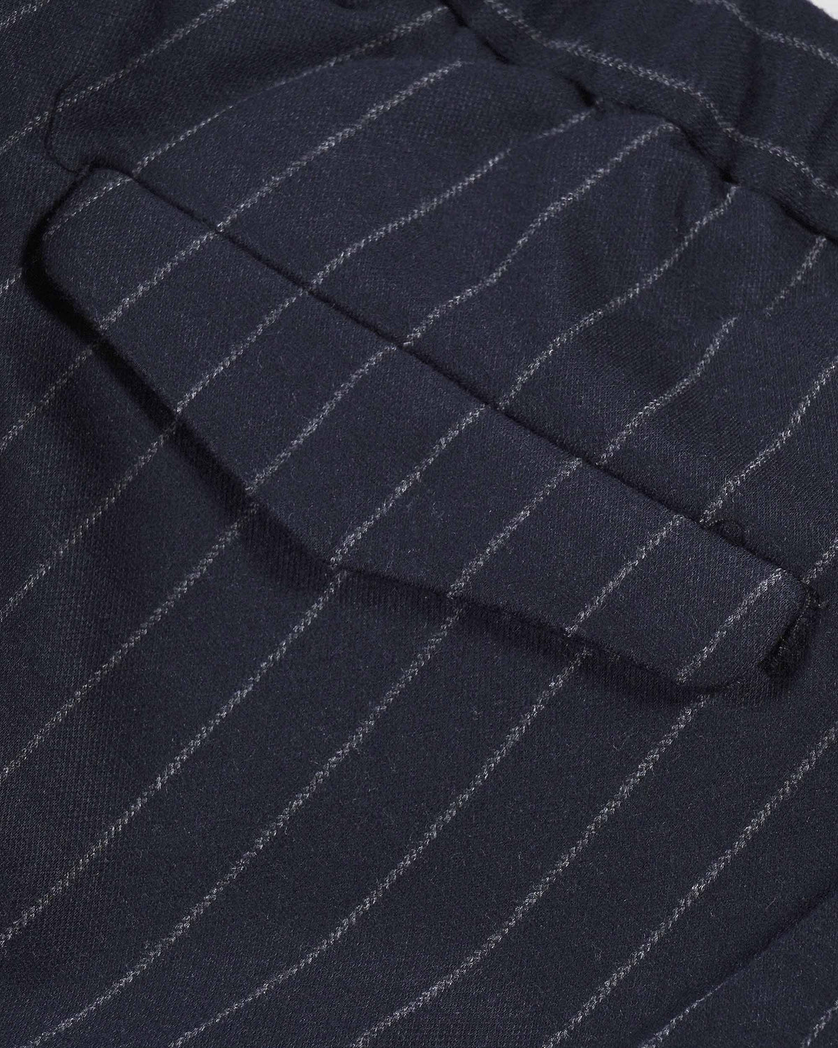 Devore Incipit Pin Stripe Double Jersey Pants - Navy