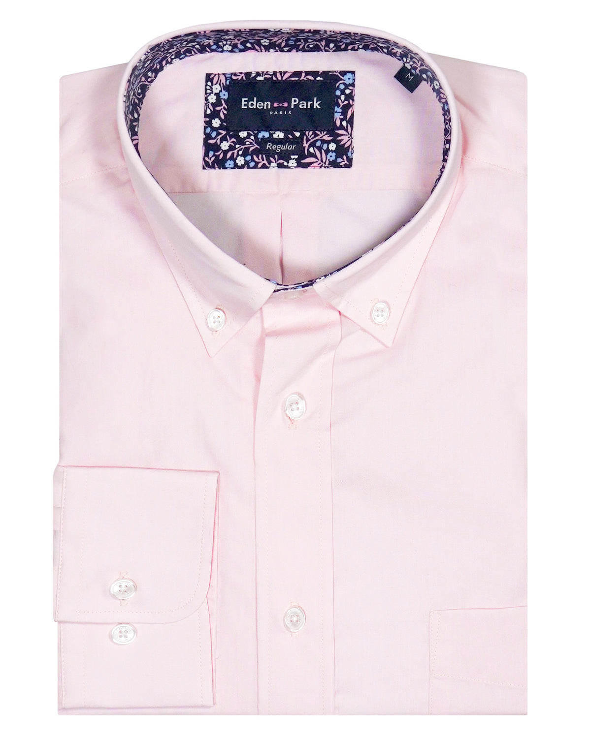 Eden Park Long Sleeved Button Down Collar Shirt - Pink