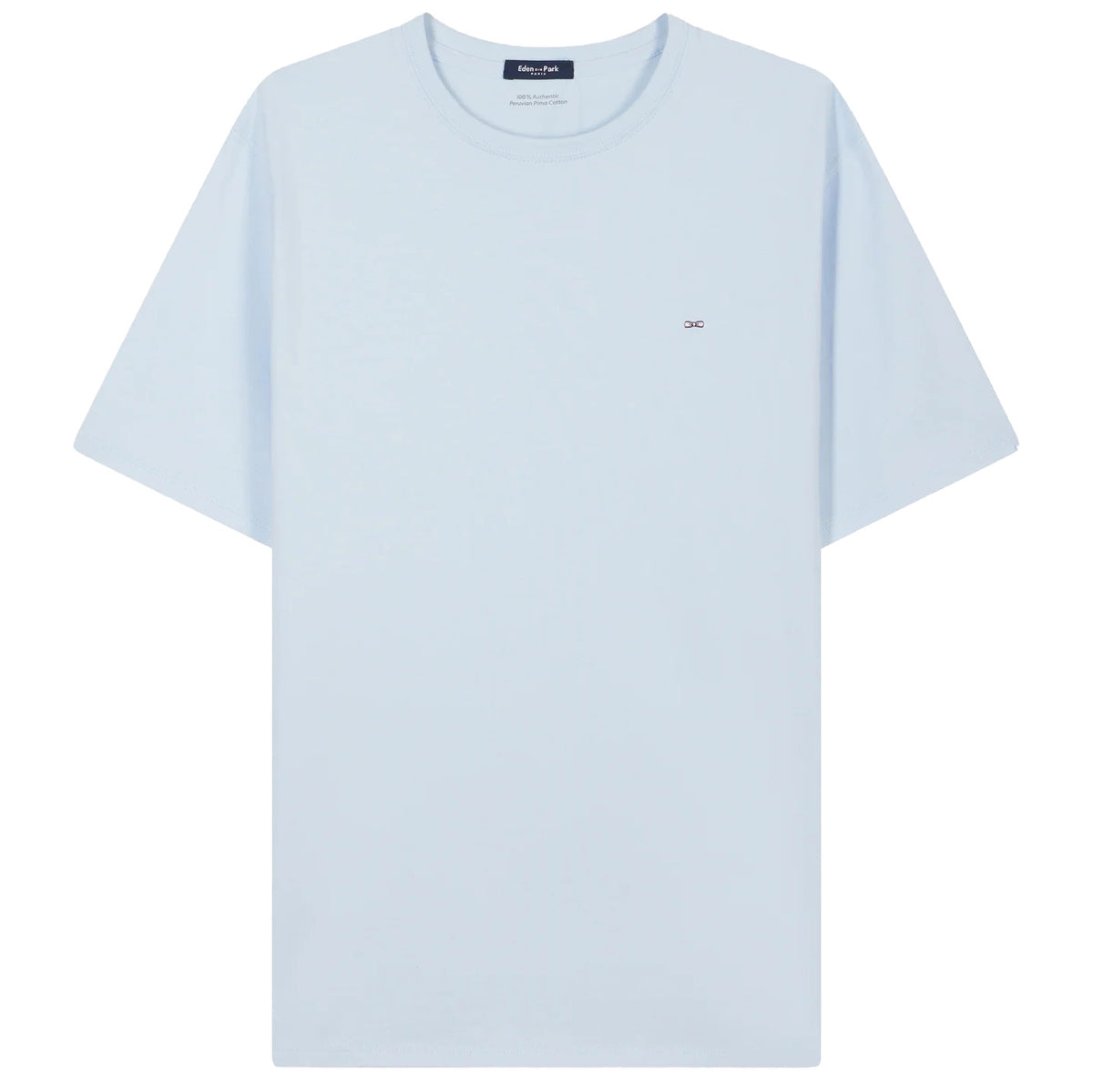 Eden Park Straight-fit Pima cotton T-shirt - Blue