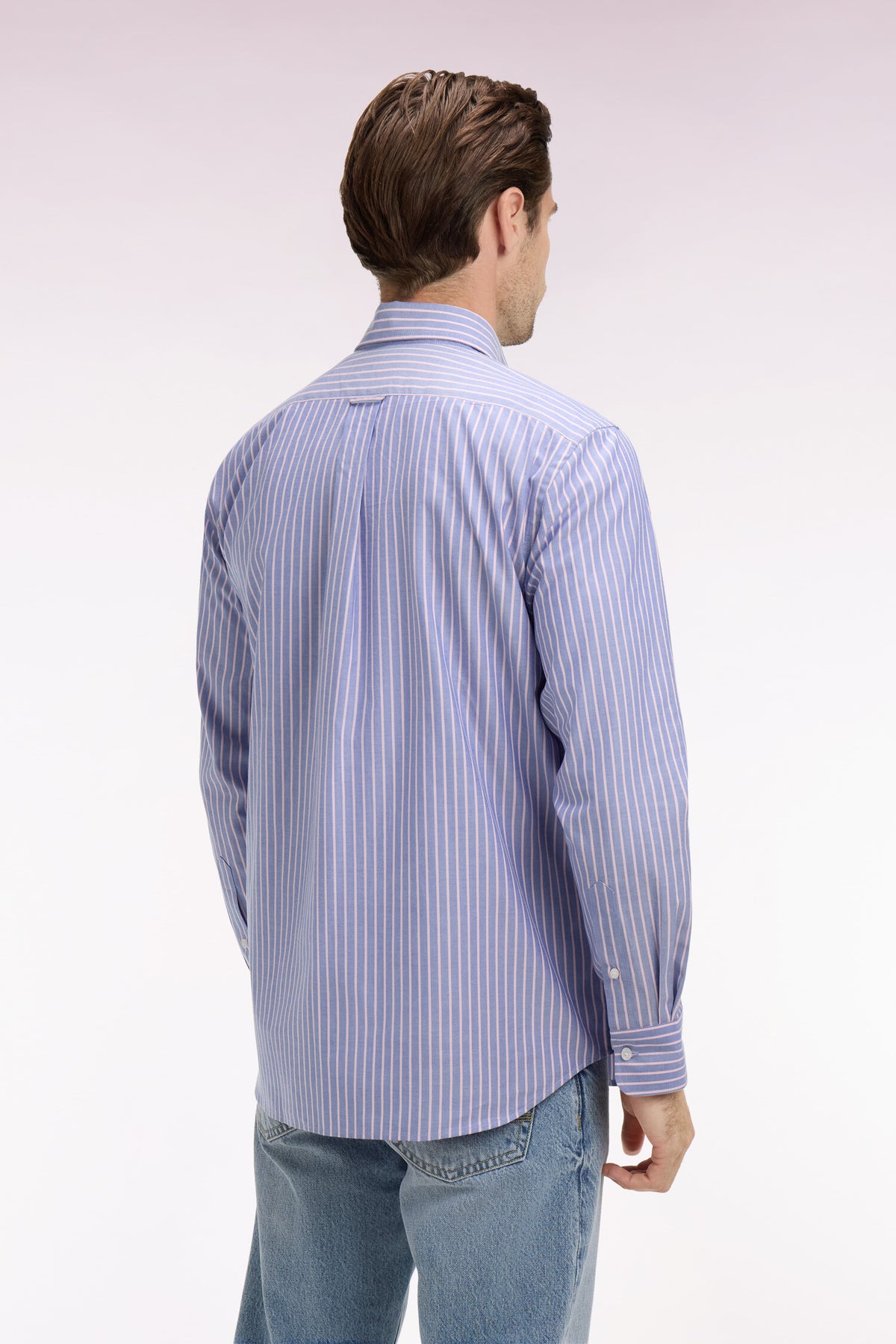 Eden Park Stripe Long Sleeve Shirt - Pink/Blue