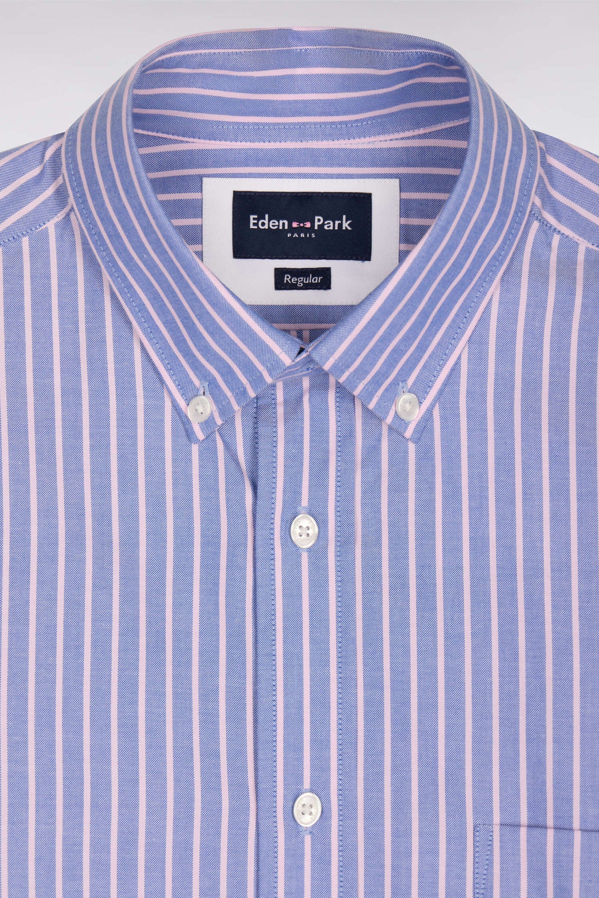 Eden Park Stripe Long Sleeve Shirt - Pink/Blue