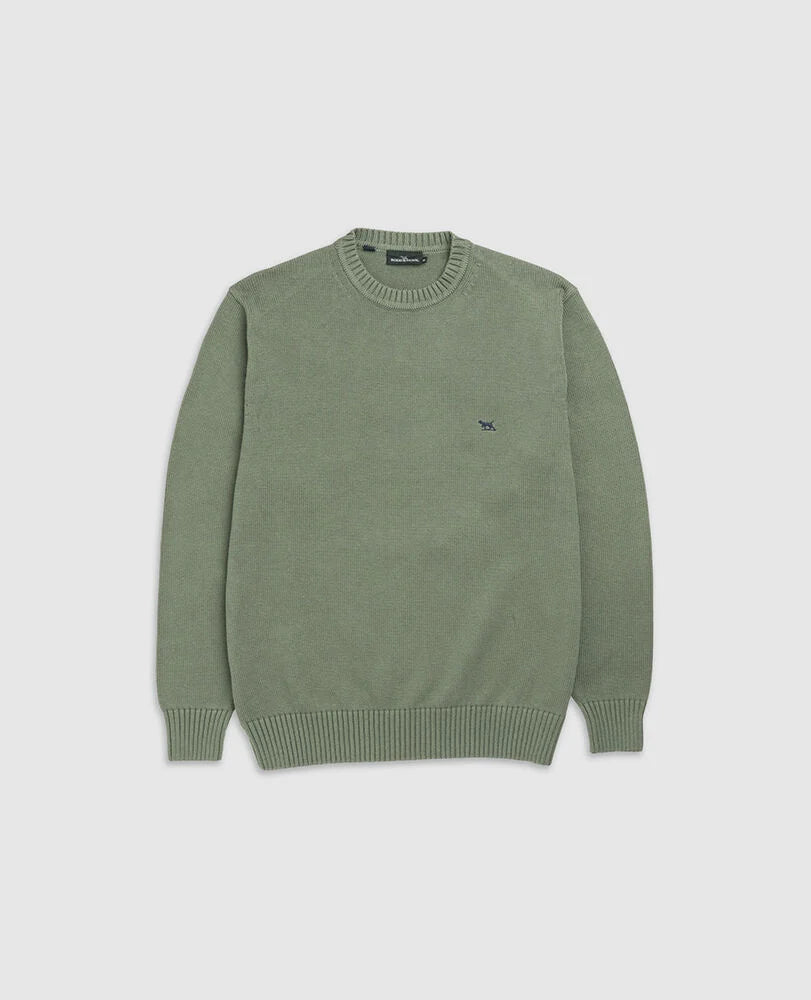Rodd &amp; Gunn Gunn Crew Knit - Olive