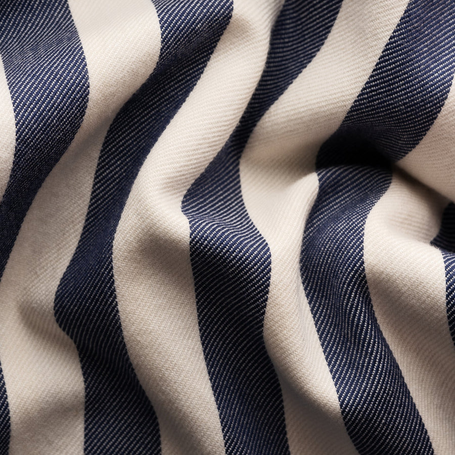Eton Slim Fit Bold Striped Twill Shirt – Blue