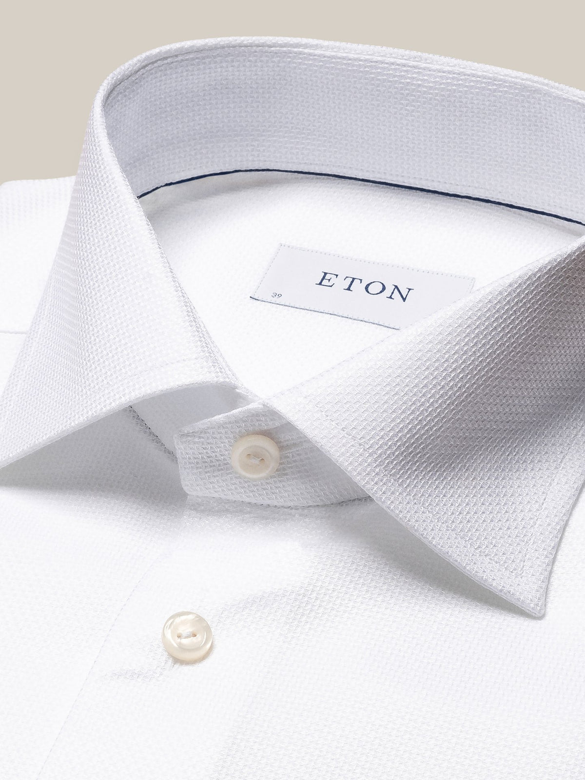 Eton Contemporary Fit Cotton-Tencel Shirt - White
