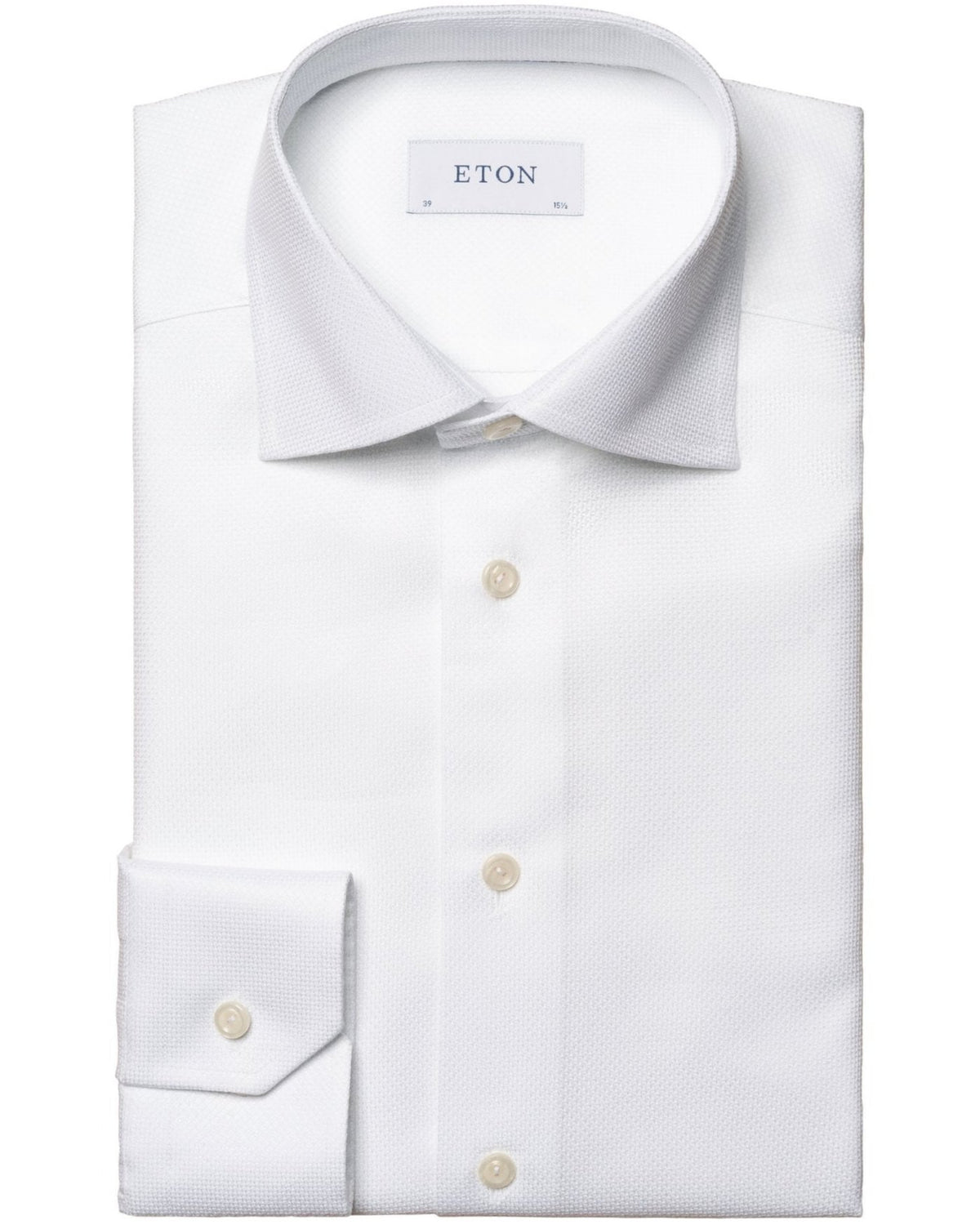 Eton Contemporary Fit Cotton-Tencel Shirt - White
