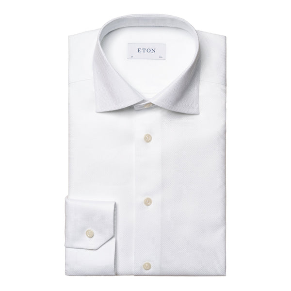 Eton Cotton-Tencel Shirt - White