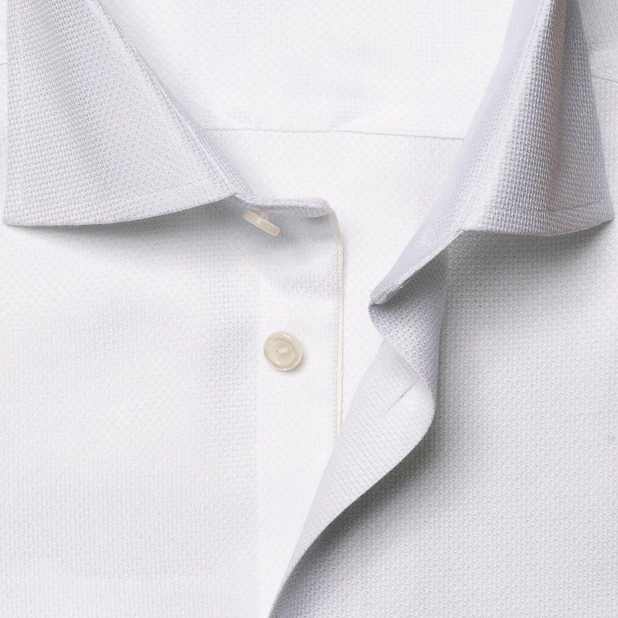 Eton Contemporary Fit Cotton-Tencel Shirt – White