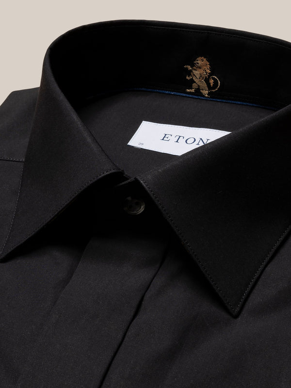 Eton Lion Fil Coupé Shirt - Black