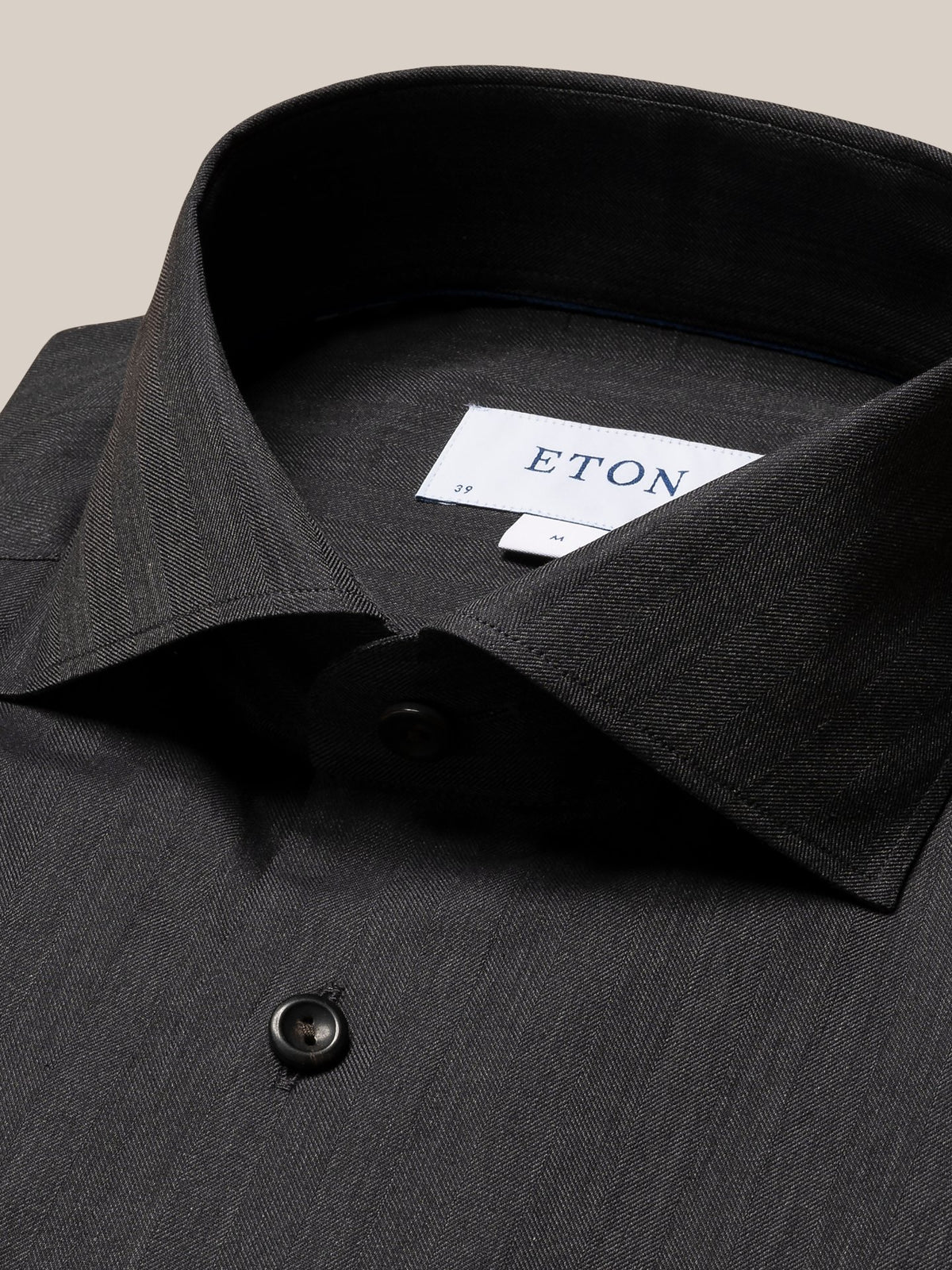 Eton Contemporary Fit Wrinkle Free Flannel Shirt - Grey