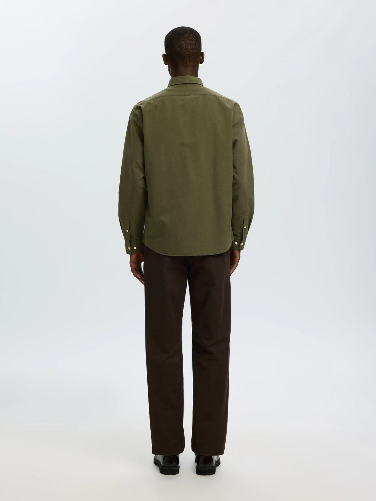Selected Homme Cole Rick-Oxford Shirt LS - Green