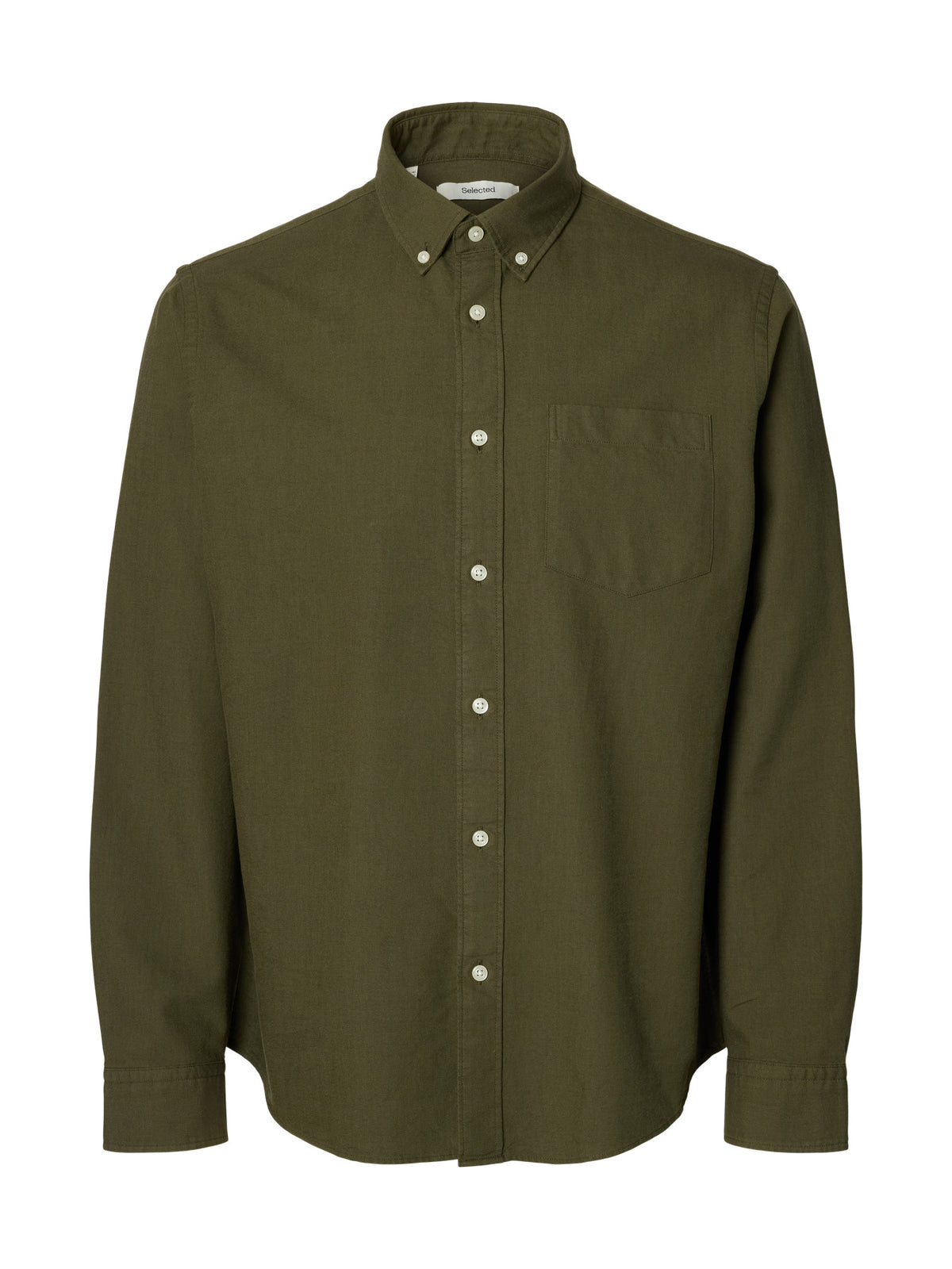 Selected Homme Cole Rick-Oxford Shirt LS - Green