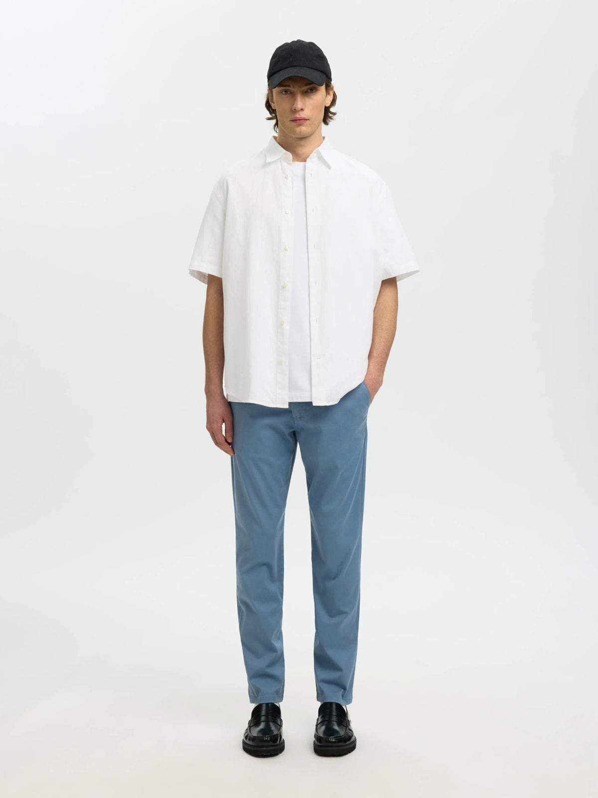 Selected Homme 175 Slim Fit Flex Chino - Blue Mirage