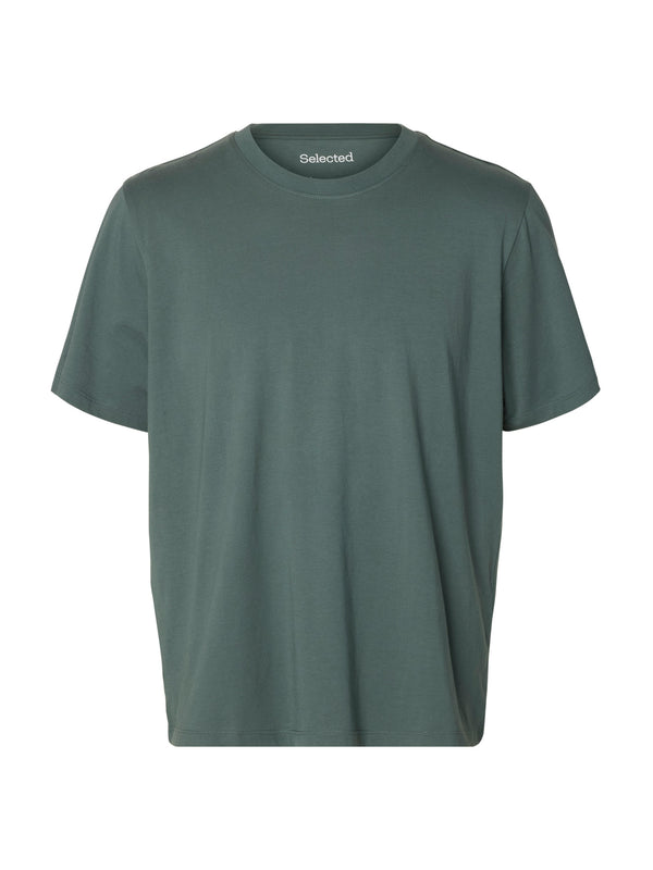 Selected Homme Aspen Crew Neck T-Shirt - Balsam Green
