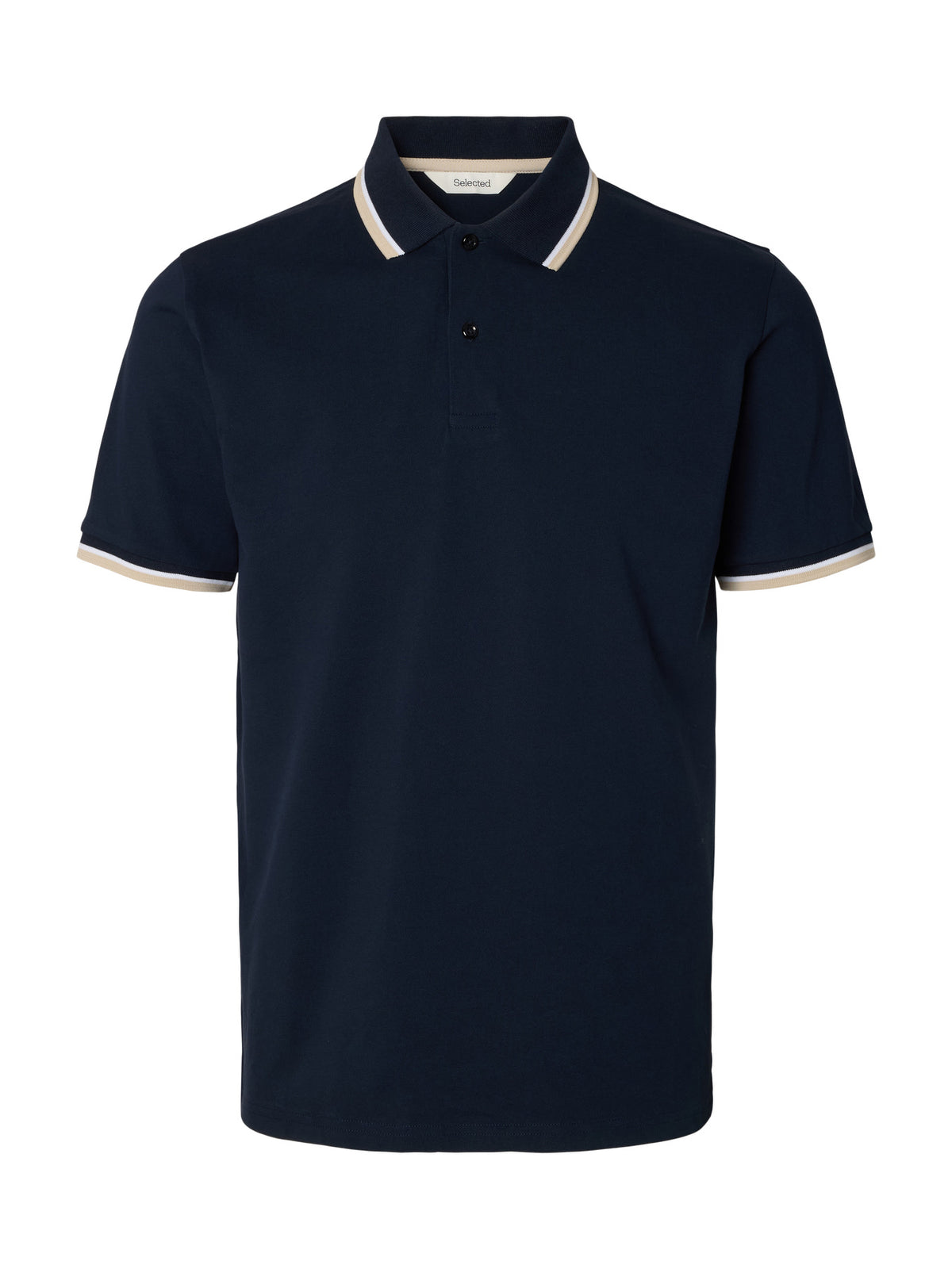 Selected Homme Atlas Sport SS Polo - Sky Captain Navy