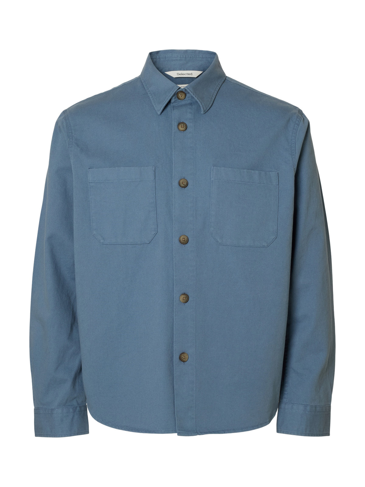 Selected Homme Travis Twill Overshirt - Blue Mirage