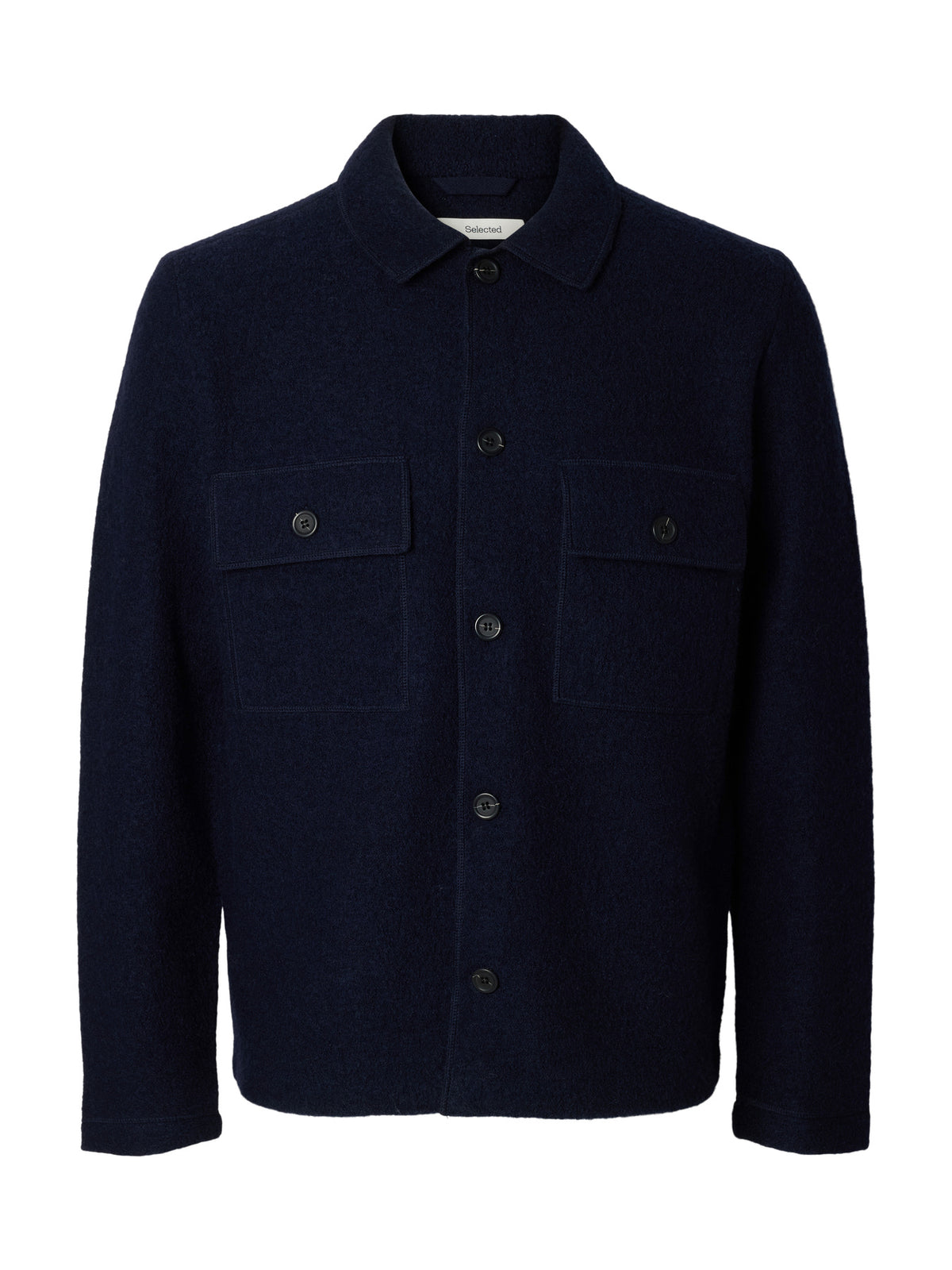 Selected Homme Knitted Workwear Cardigan - Sky Captain Navy